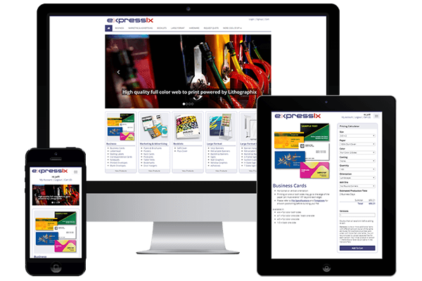 ExpressLX Web to Print slide 1